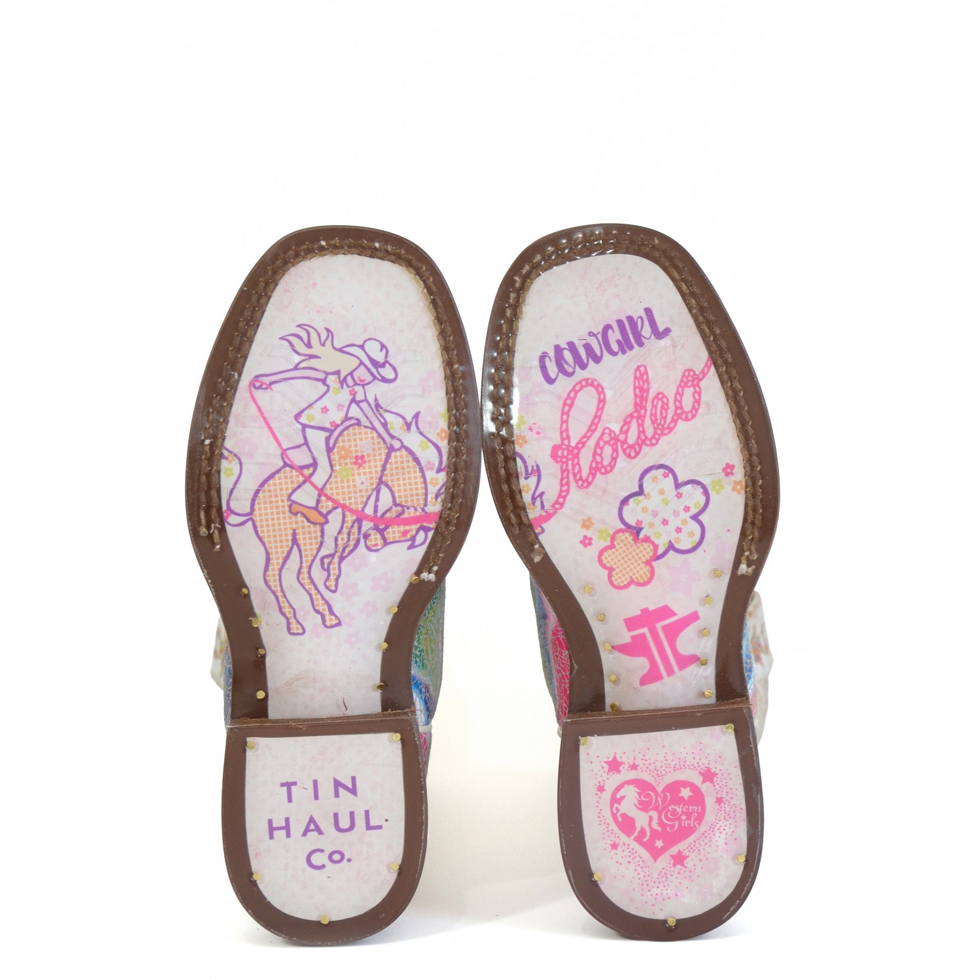 Tin Haul Little Kids Color Burst Square Toe Boots
