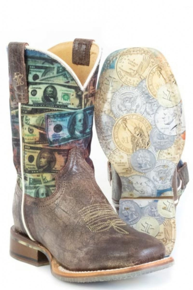 Tin Haul Little Kids Make It Rain Square Toe Boots