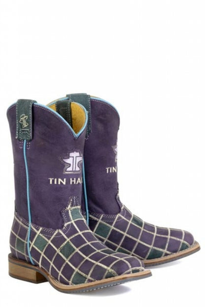 Tin Haul Little Kids Patches Square Toe Boots