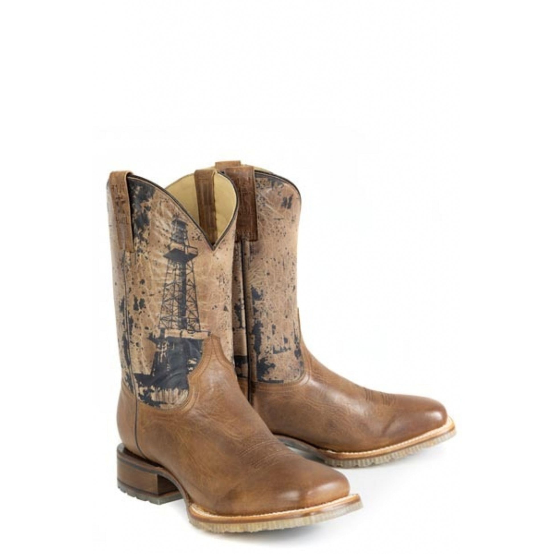 Tin Haul Mens Roughneck Square Toe Boots