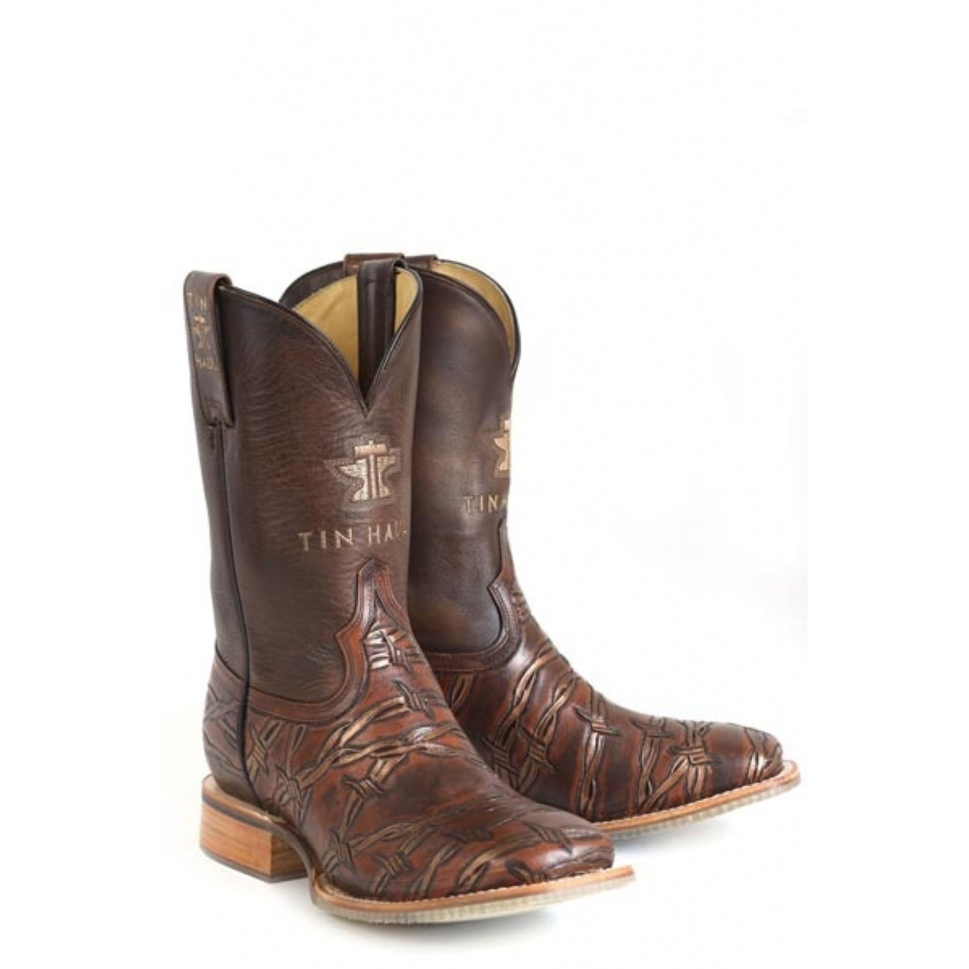 Tin Haul Mens Sharp As Ever Square Toe Boots