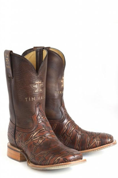 Tin Haul Mens Sharp As Ever Square Toe Boots