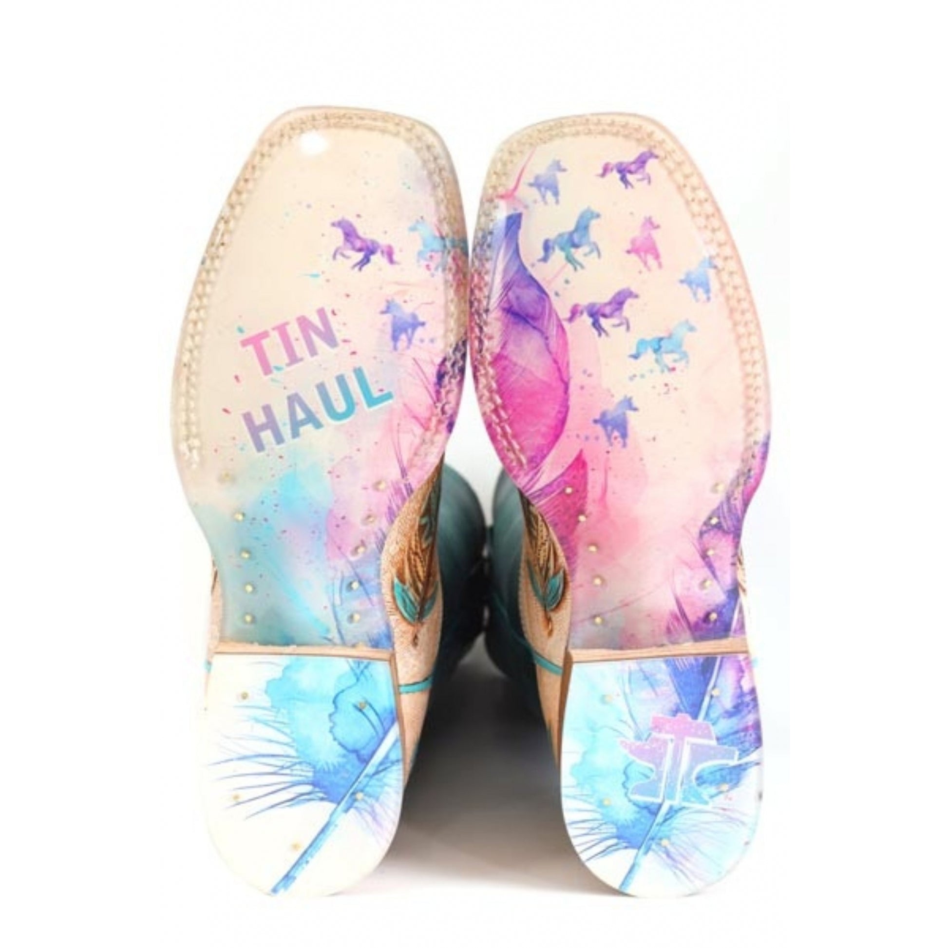 Tin Haul Ladies Birds Of A Feather Square Toe Boots