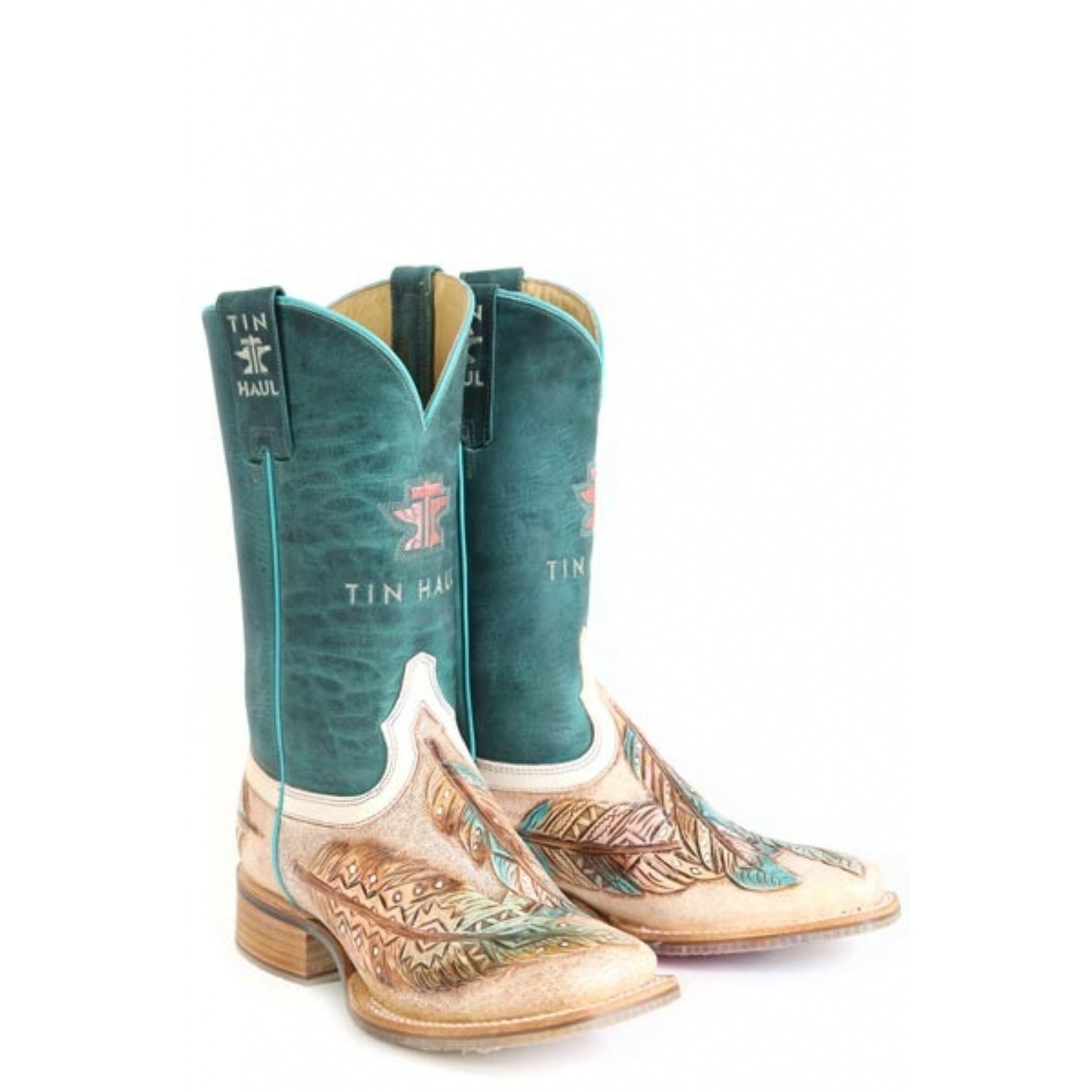 Tin Haul Ladies Birds Of A Feather Square Toe Boots