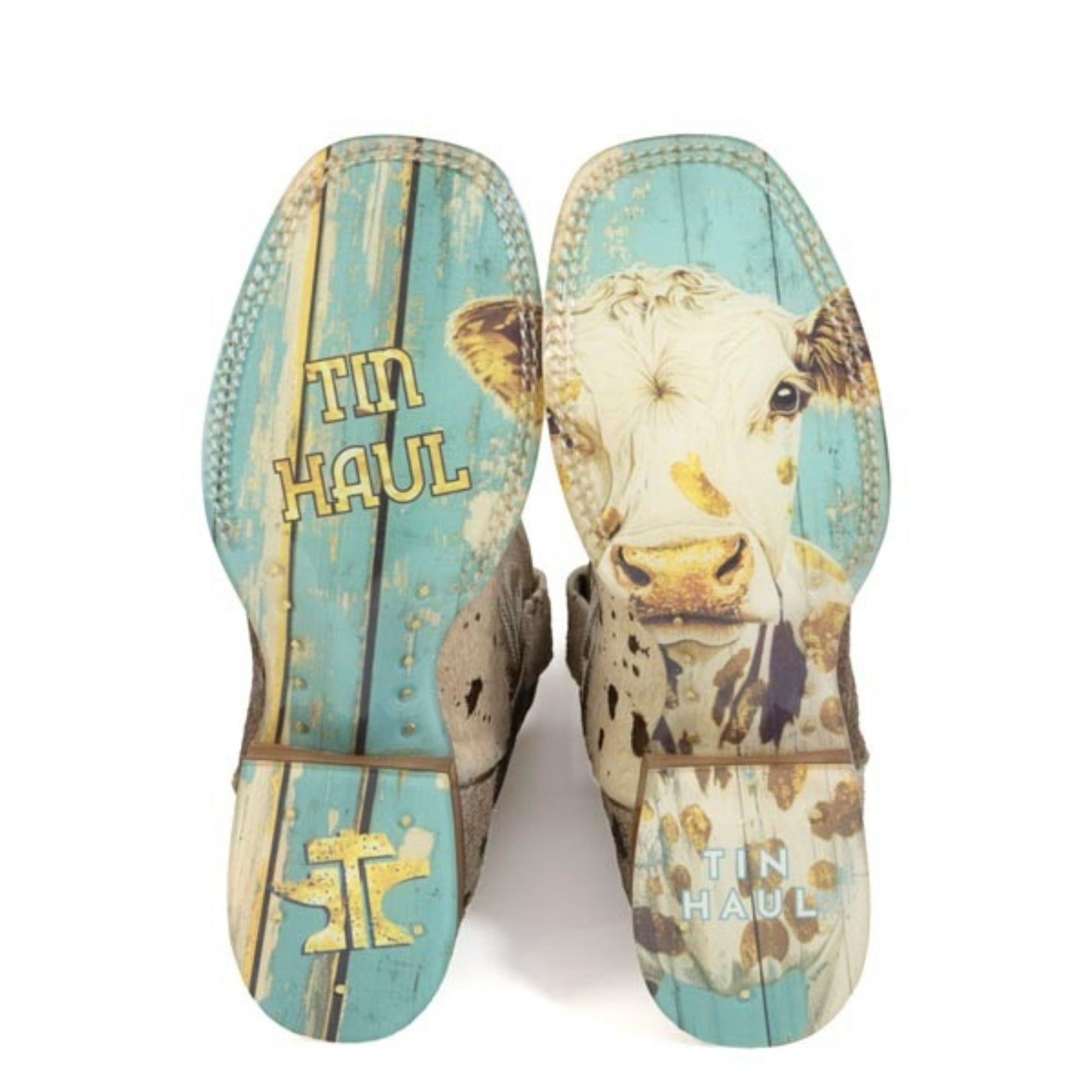 Tin Haul Ladies Golden Charolais Square Toe Boots