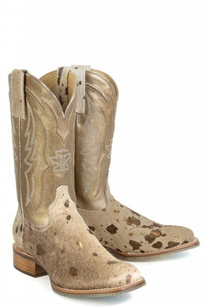 Tin Haul Ladies Golden Charolais Square Toe Boots