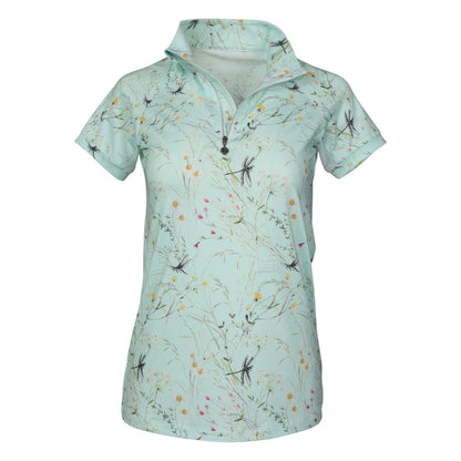 Dapplebay Ladies Dragonfly Meadow 1/4 Zip Short Sleeve Riding Top