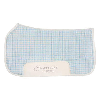 Dapplebay Gingham Western Saddle Pad