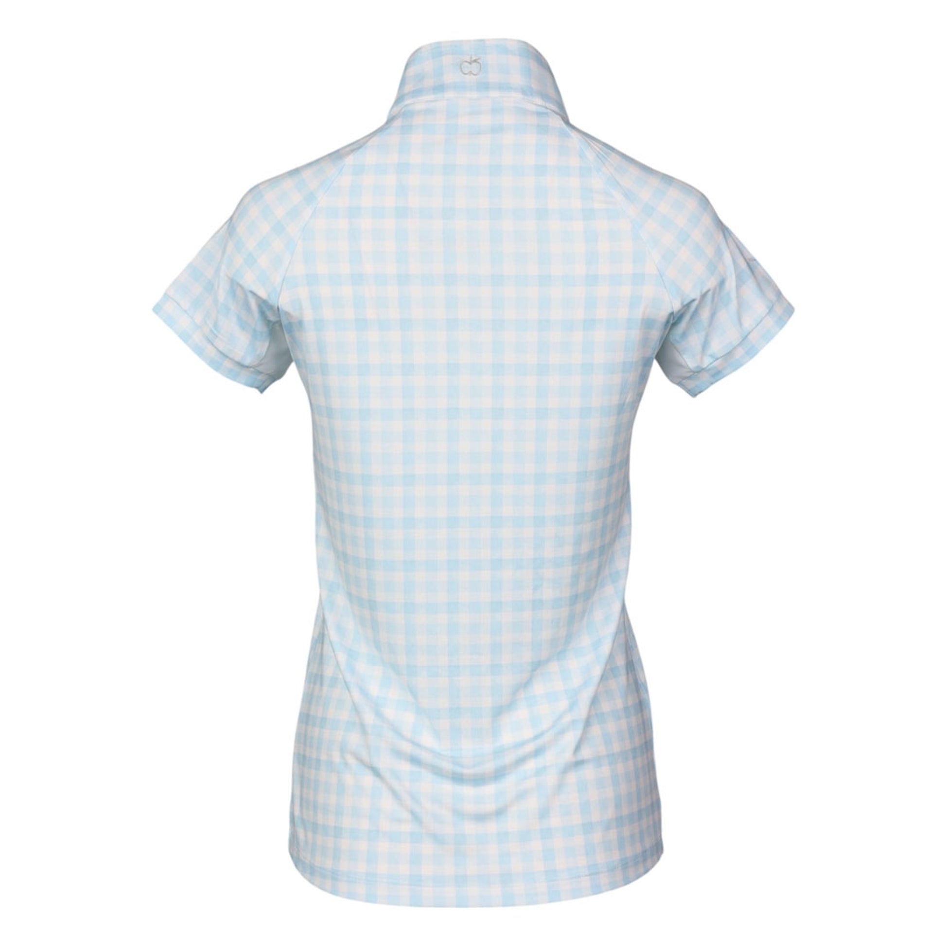Dapplebay Kids Gingham Short Sleeve 1/4 Zip Riding Top