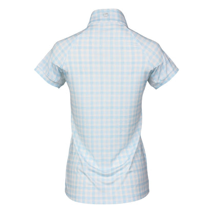 Dapplebay Kids Gingham Short Sleeve 1/4 Zip Riding Top