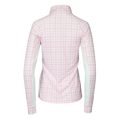 Dapplebay Kids Gingham 1/4 Zip Long Sleeve Riding Top