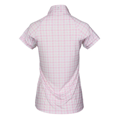 Dapplebay Kids Gingham Short Sleeve 1/4 Zip Riding Top