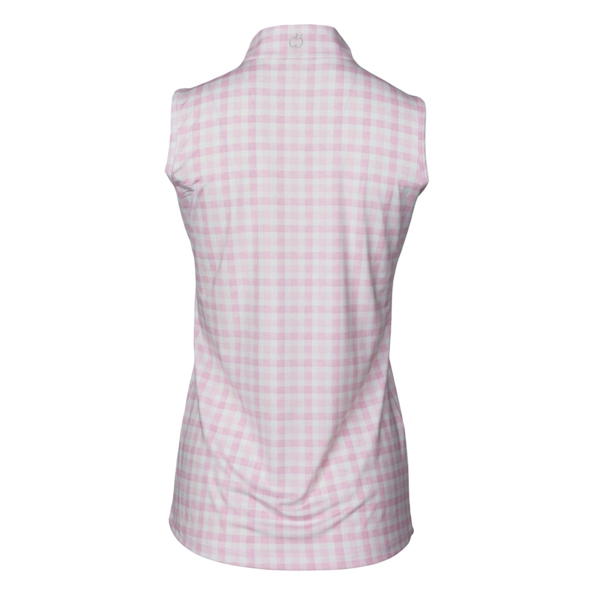 Dapplebay Ladies Gingham 1/4 Zip Sleeveless Riding Top