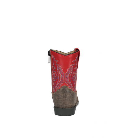 Smoky Mountain Toddler Barrett Square Toe Leather Boots