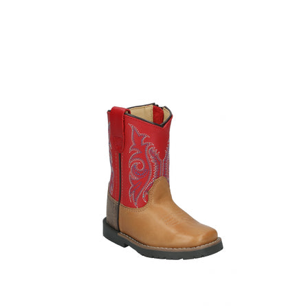 Smoky Mountain Toddler Barrett Square Toe Leather Boots