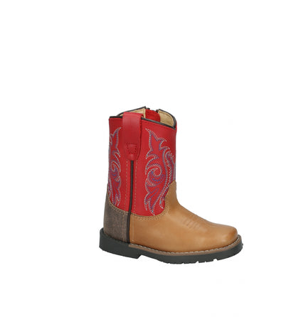 Smoky Mountain Toddler Barrett Square Toe Leather Boots