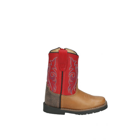 Smoky Mountain Toddler Barrett Square Toe Leather Boots