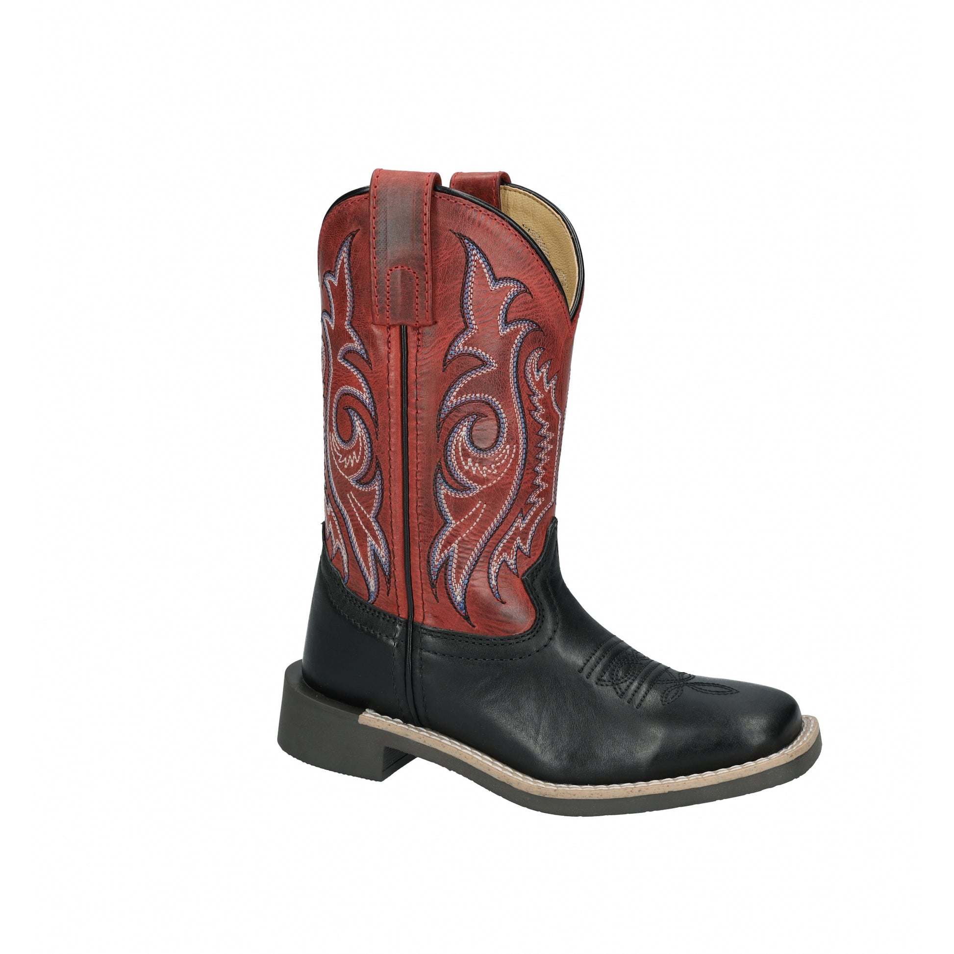 Smoky Mounatin Childs Barrett Square Toe Leather Boots