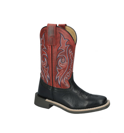 Smoky Mounatin Childs Barrett Square Toe Leather Boots