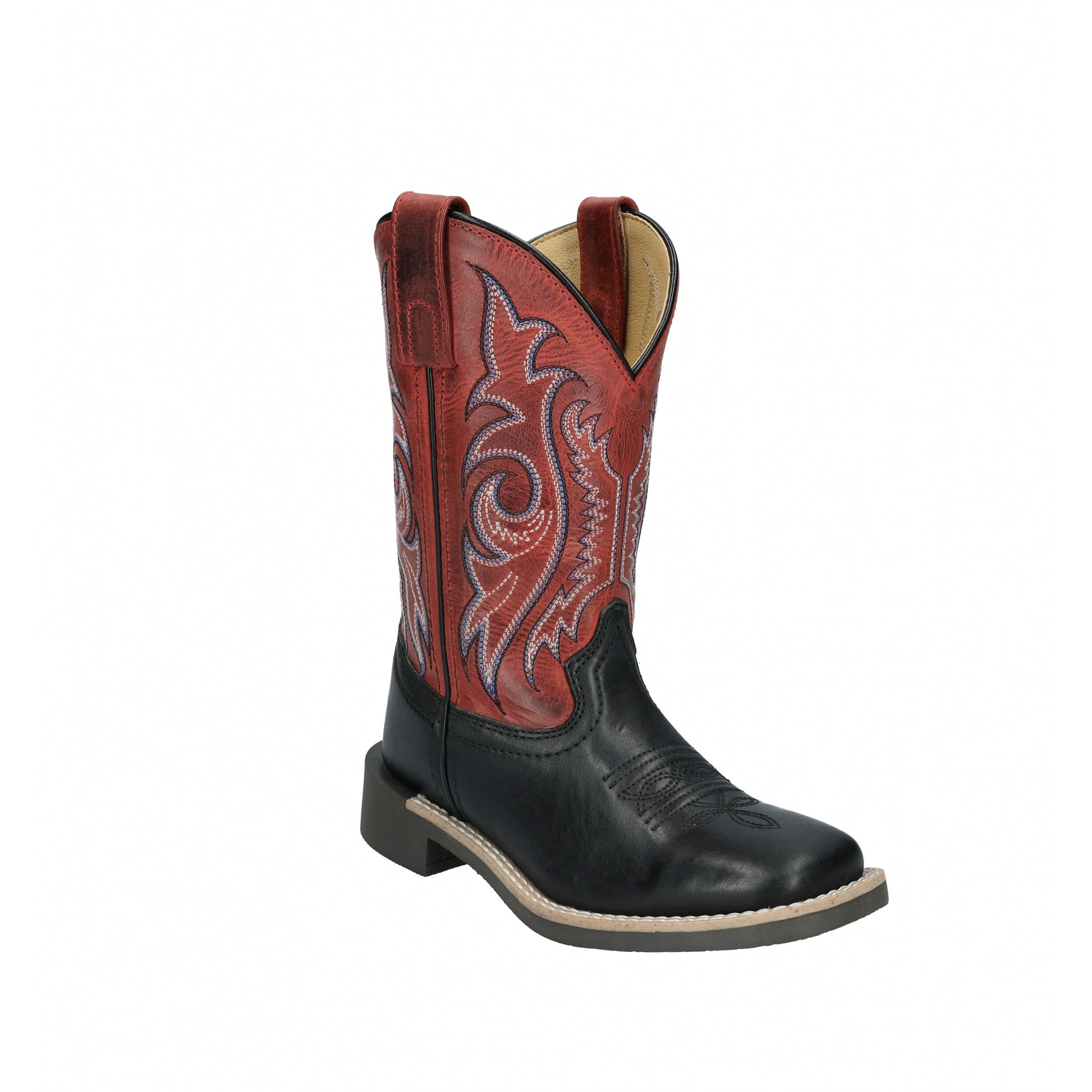 Smoky Mounatin Youth Barrett Square Toe Leather Boots