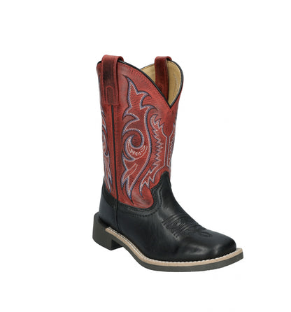 Smoky Mounatin Youth Barrett Square Toe Leather Boots