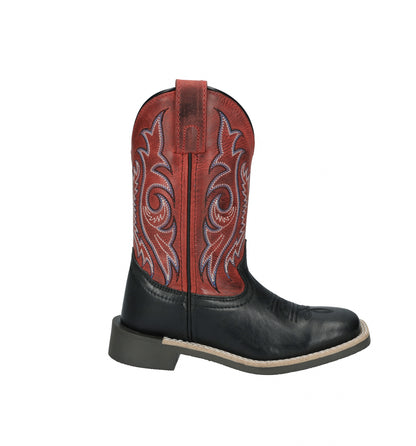 Smoky Mounatin Youth Barrett Square Toe Leather Boots