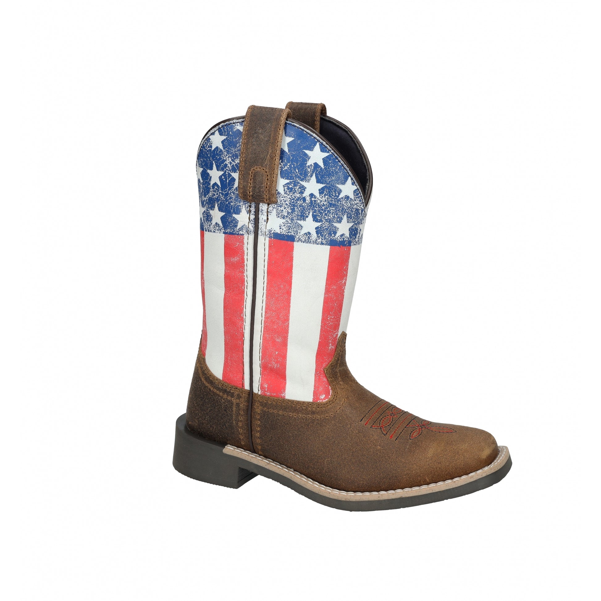 Smoky Mountain Childs Old Glory Square Toe Leather Boots