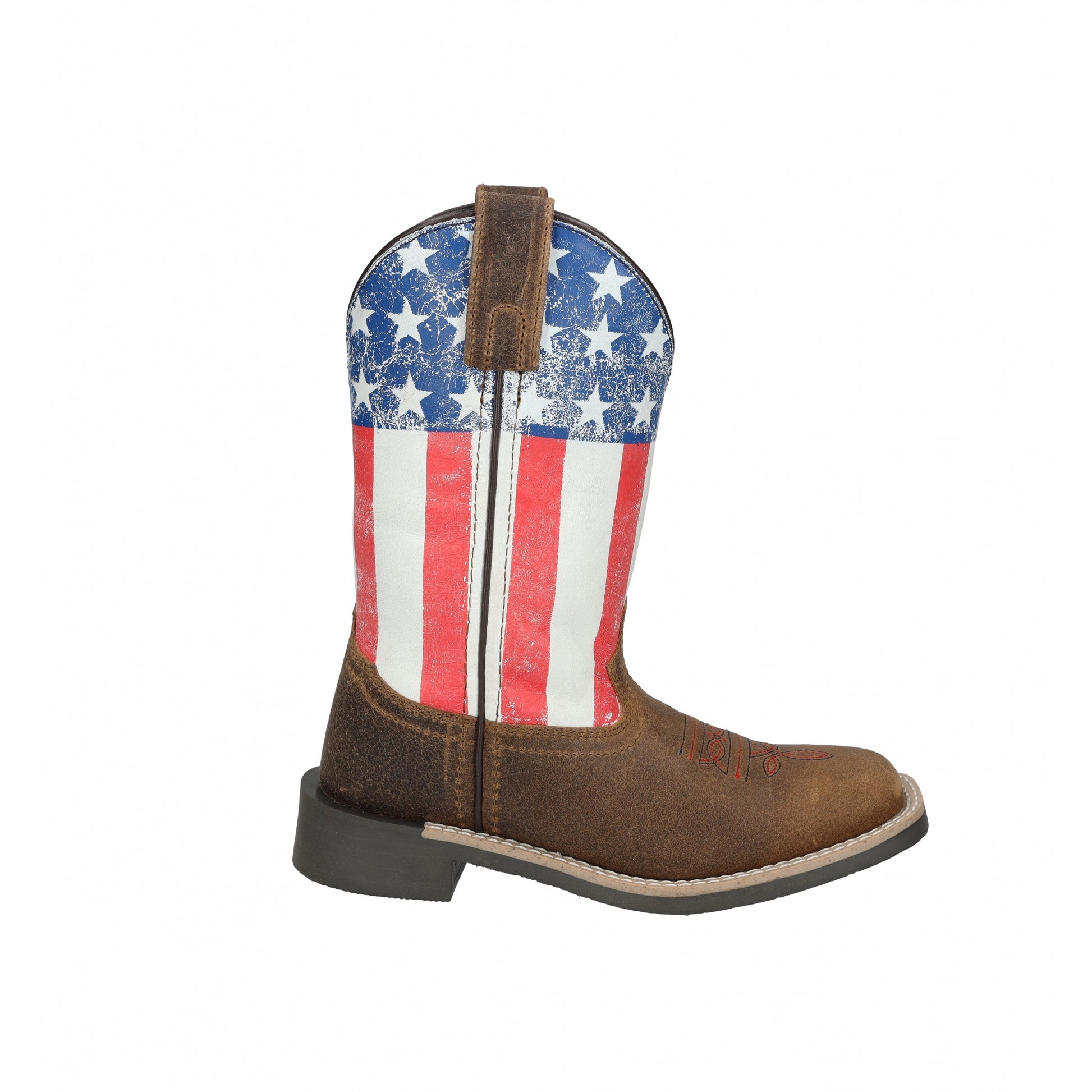 Smoky Mountain Childs Old Glory Square Toe Leather Boots