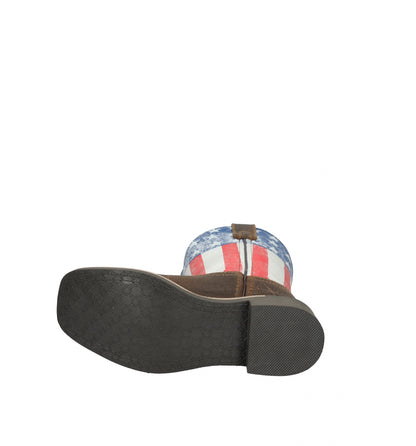 Smoky Mountain Youth Old Glory Square Toe Leather Boots