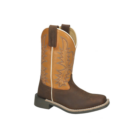 Smoky Mountain Childs Adobe Square Toe Leather Boots