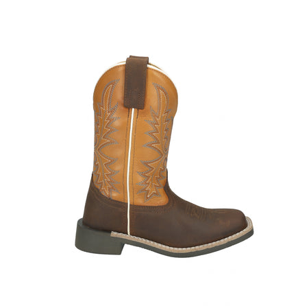 Smoky Mountain Childs Adobe Square Toe Leather Boots