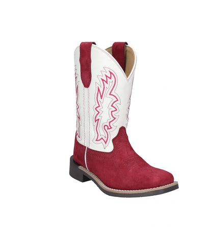 Smoky Mountain Youth Cassidy Square Toe Leather Boots