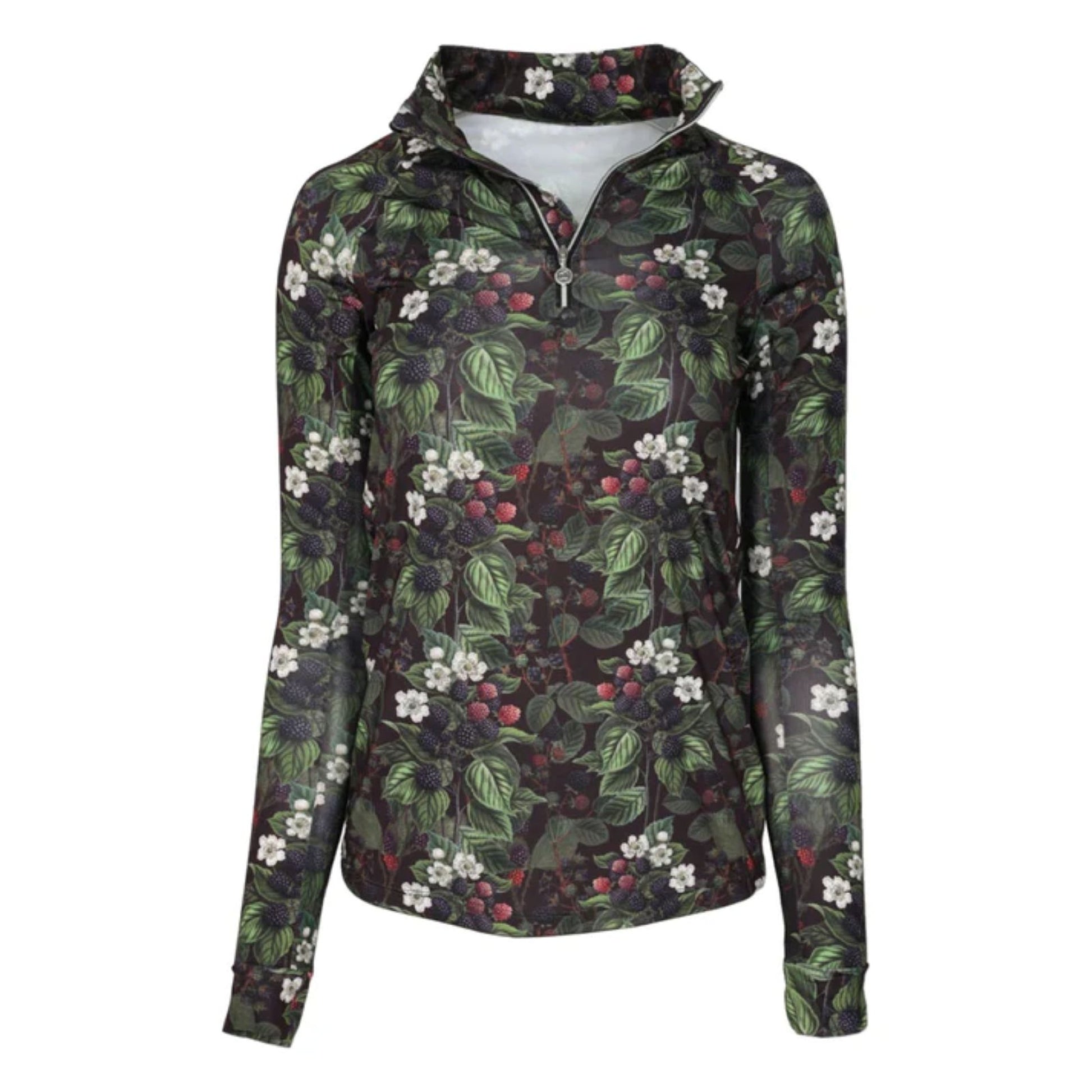 Dapplebay Blackberry Daze 1/4 Zip Riding Top
