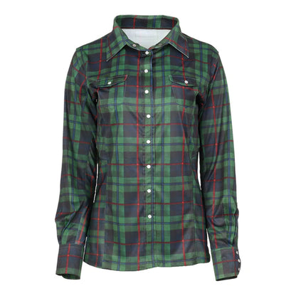 Dapplebay Holiday Plaid Western Top