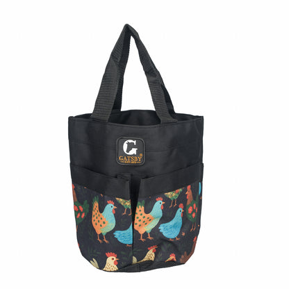 Gatsby Print Nylon Stable Tote with Mesh Bottom