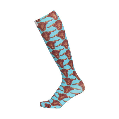 AWST Ladies Int'l Vintage Bull Head Boot Socks