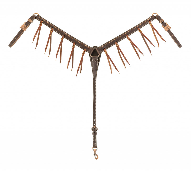 Weaver Tasseled Western Outlaw Leather Breast Collar