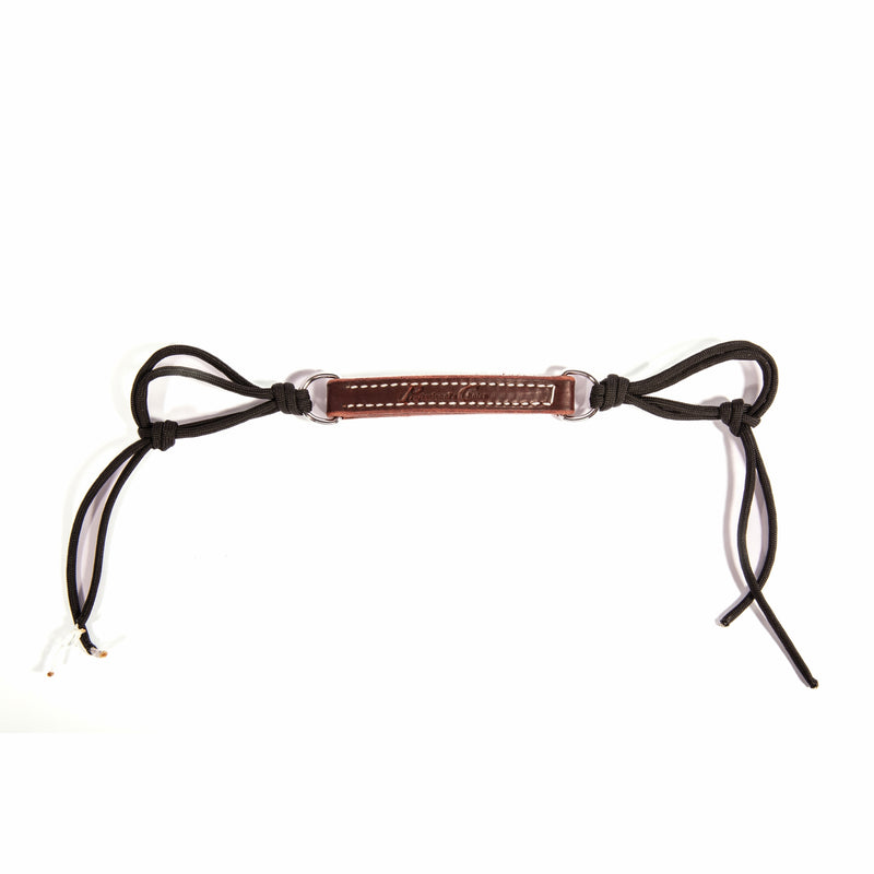 Professionals Choice Paracord & Leather Burgundy Curb Strap