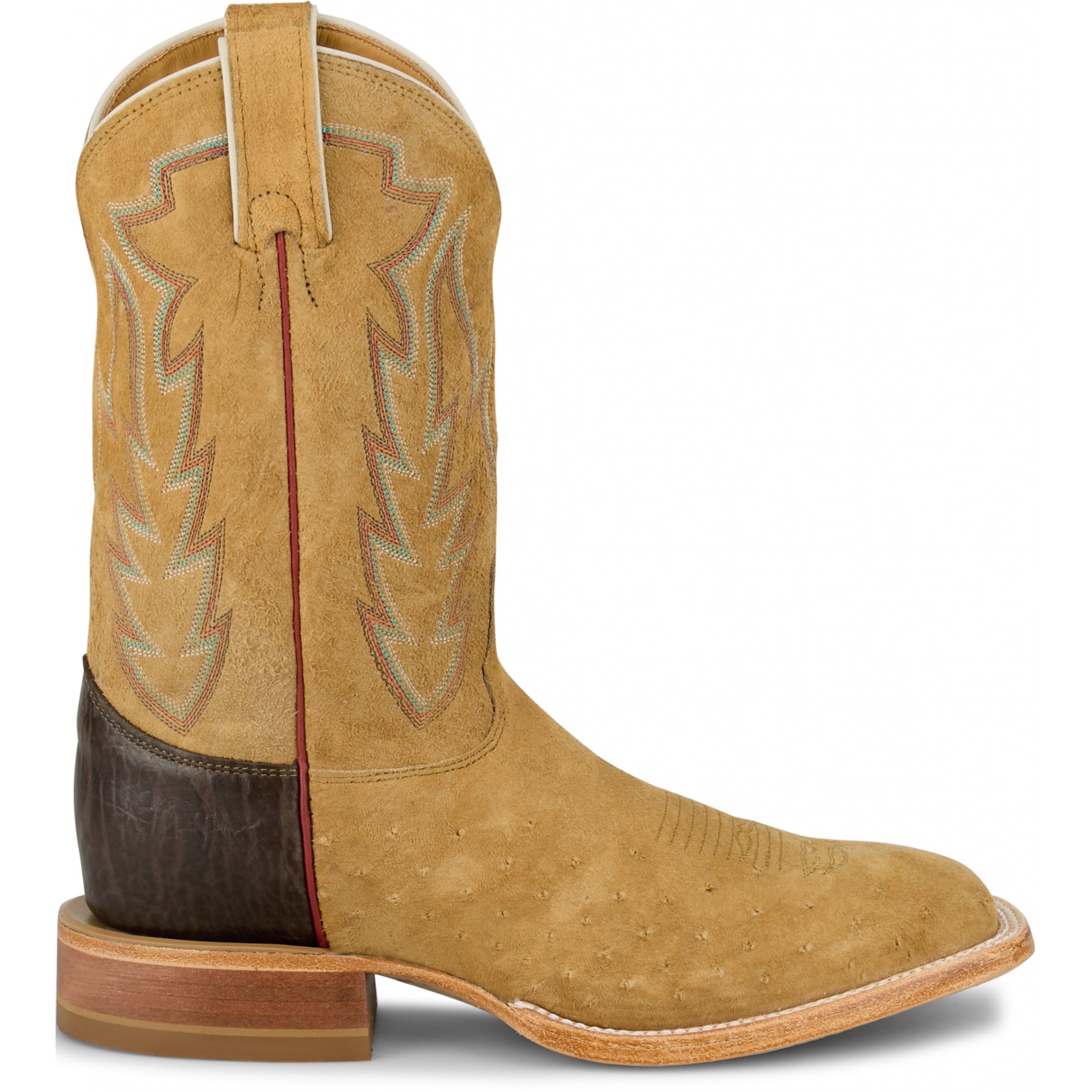 Justin Mens Quincy 11" Sueded Ostrich Boots