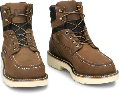 Justin Mens Bristol 6" Waterproof Steel Toe Boots