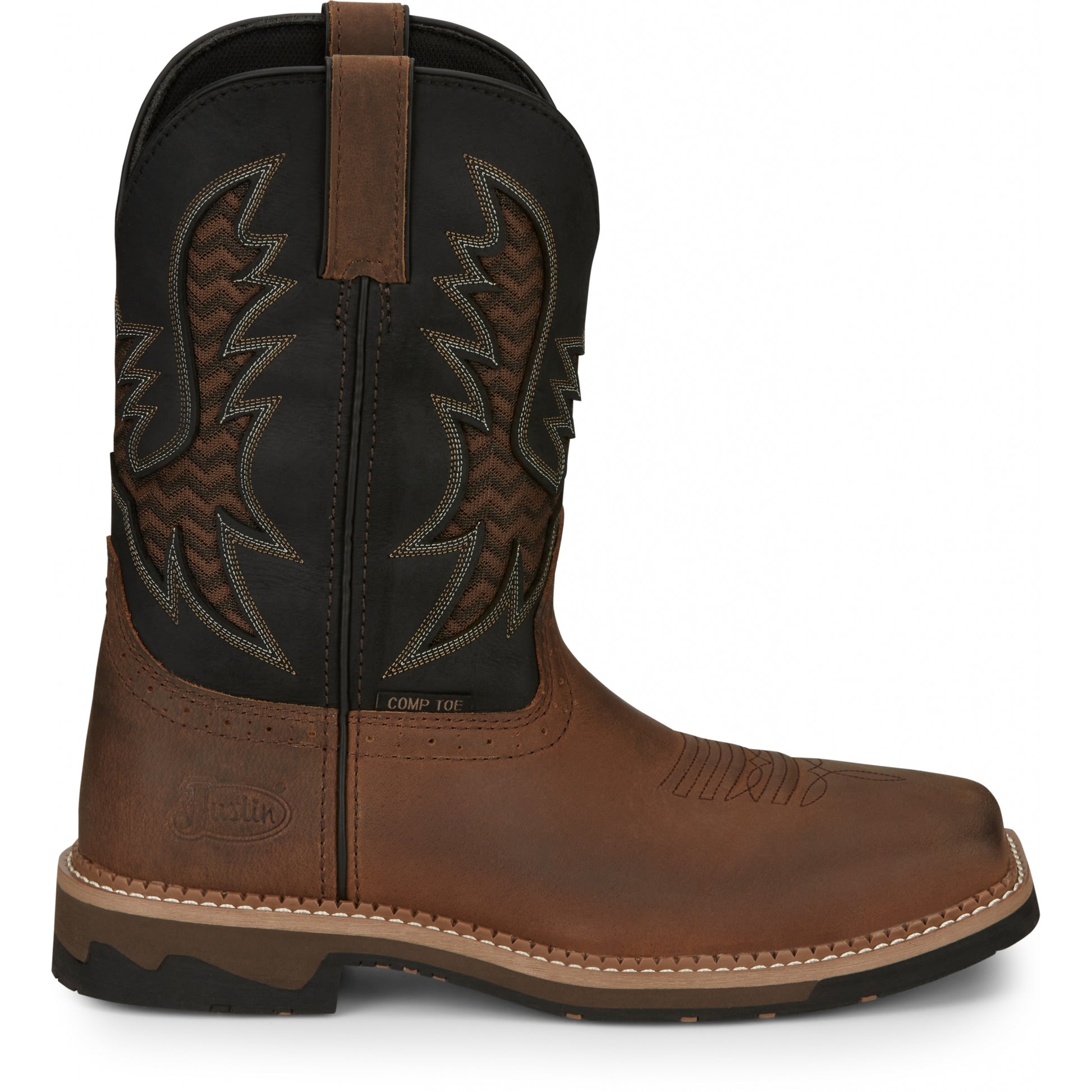 Justin Mens Bolt 11" Nano Comp Toe Boots