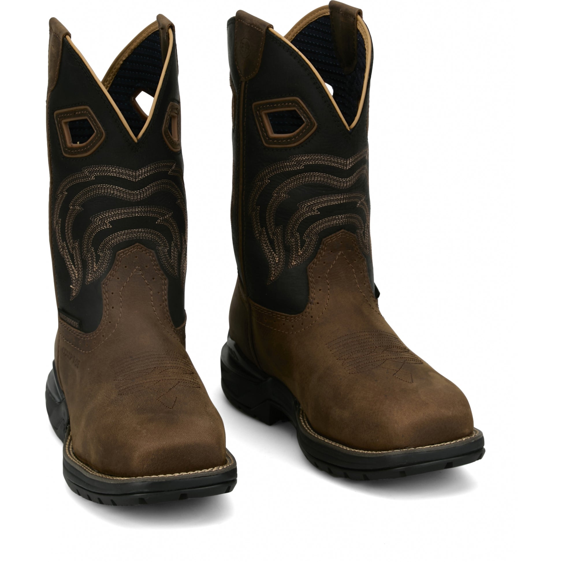 Justin Mens Slickline 11" Nano Comp Waterproof Boots