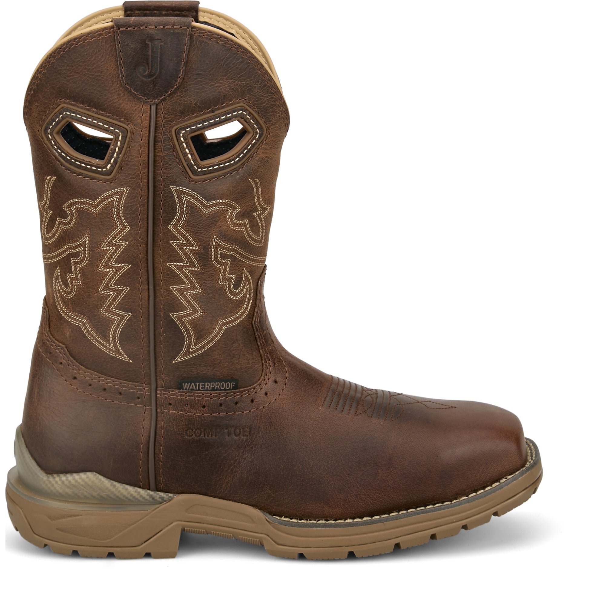 Justin Mens Oilpatch 11" Waterproof Comp Toe Boots