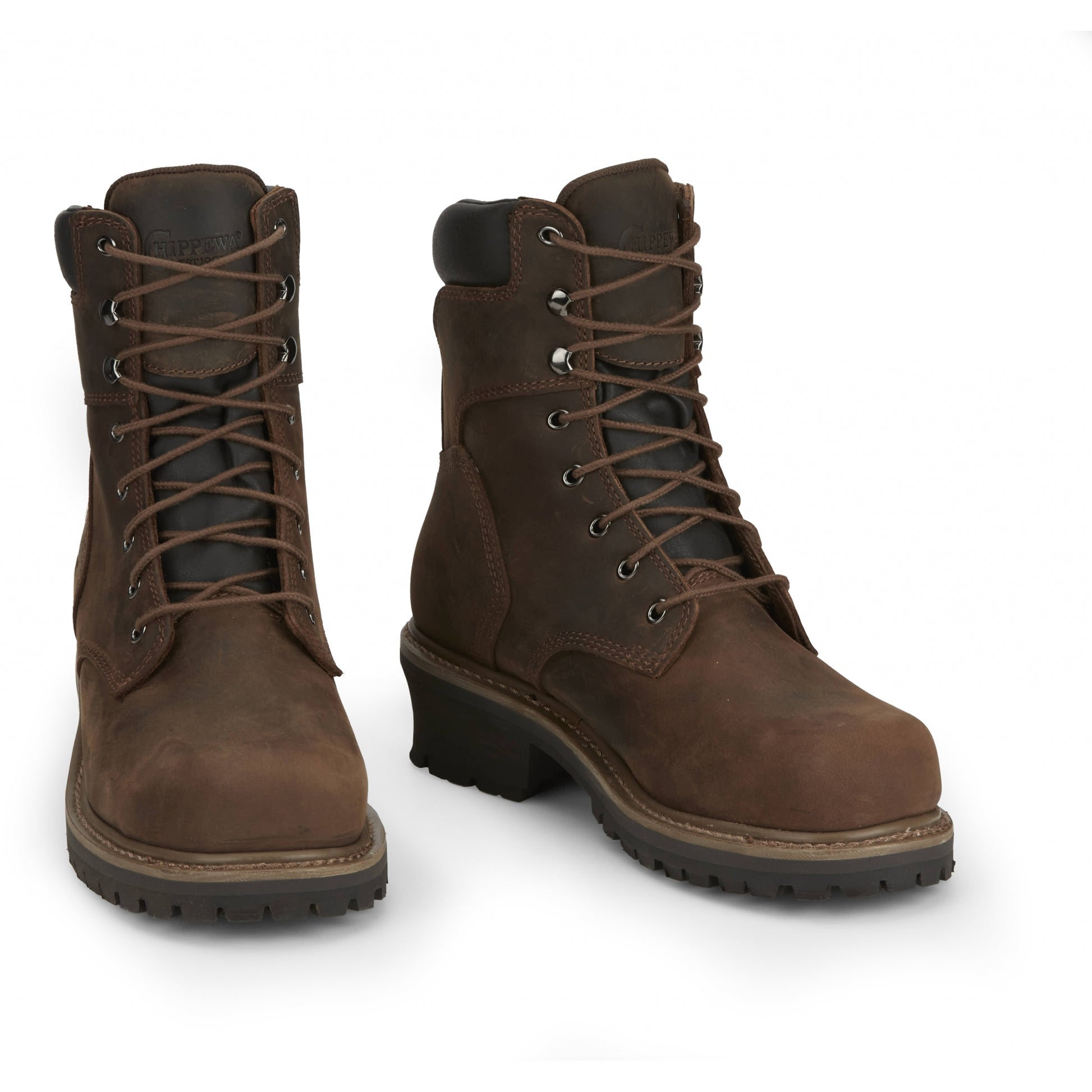 Chippewa Mens Hador 8" Steel Toe Logger Boots