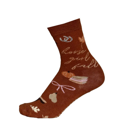 Dapplebay Kids Horse Girl Fall Socks