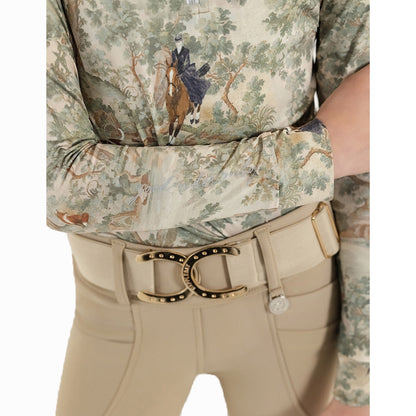 Dapplebay Kids Hunt Tapestry 1/4 Zip LS Riding Top