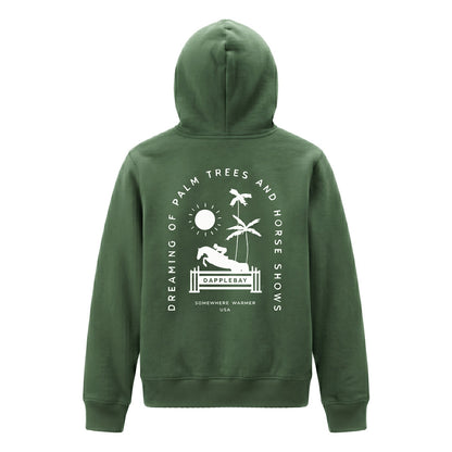 Dapplebay Kids Palm Trees & Horse Shows Hoodie