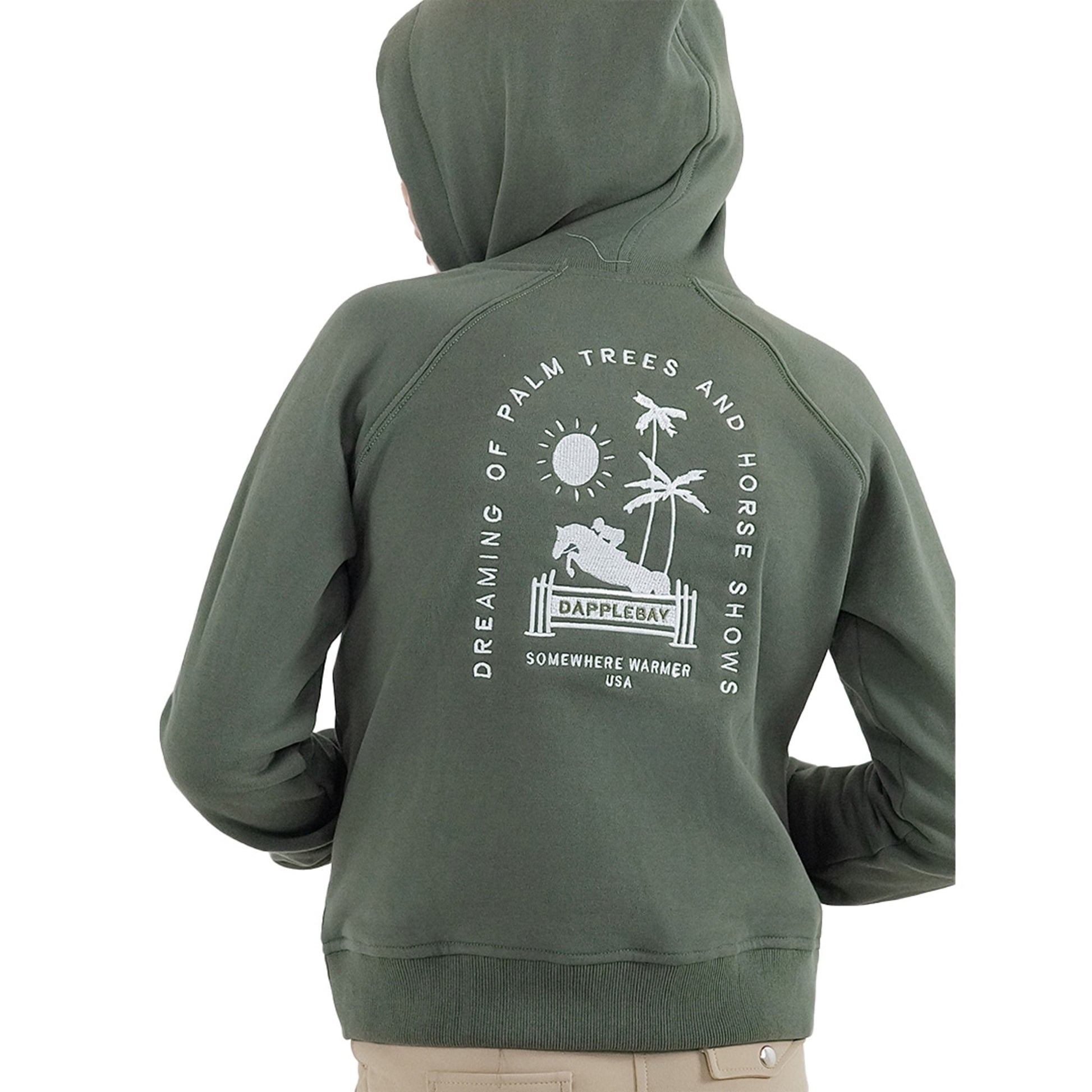 Dapplebay Kids Palm Trees & Horse Shows Hoodie