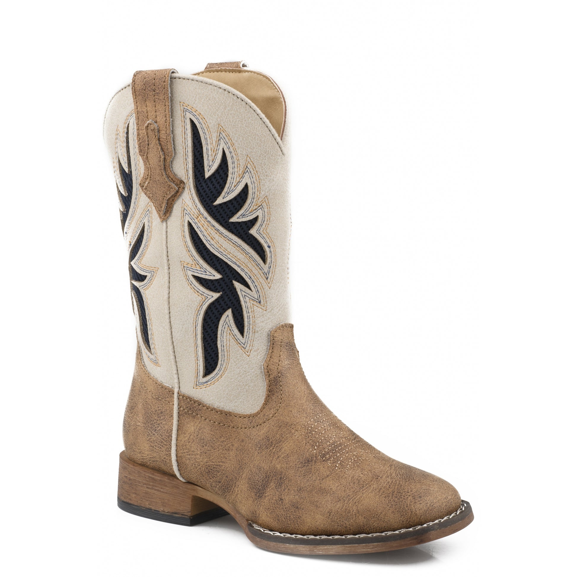 Roper Little Boys Faux Vamp Western Boots
