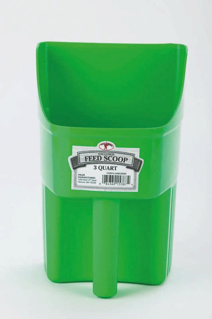 Enclosed Feed Scooper For Feed Or Seed 3 Qt Red